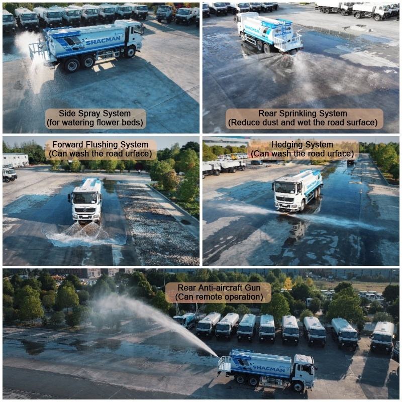 Shacman F3000 6*4 Water Tank Truck 18-20M³ Drinking Water Sprinkler Water Drilling Truck 340Hp