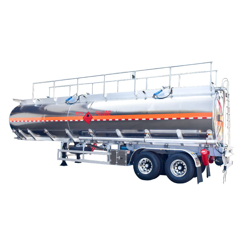 2 Axle 33000 38000 Liters Diesel Oil Crude Oil Palm Oil Gasoline Tank Semi Trailer Fuel Tanker Truck Semi-Trailer 