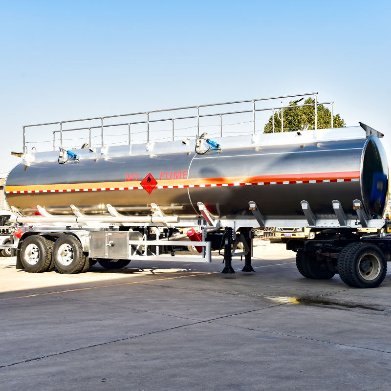 2 Axle 33000 38000 Liters Diesel Oil Crude Oil Palm Oil Gasoline Tank Semi Trailer Fuel Tanker Truck Semi-Trailer 