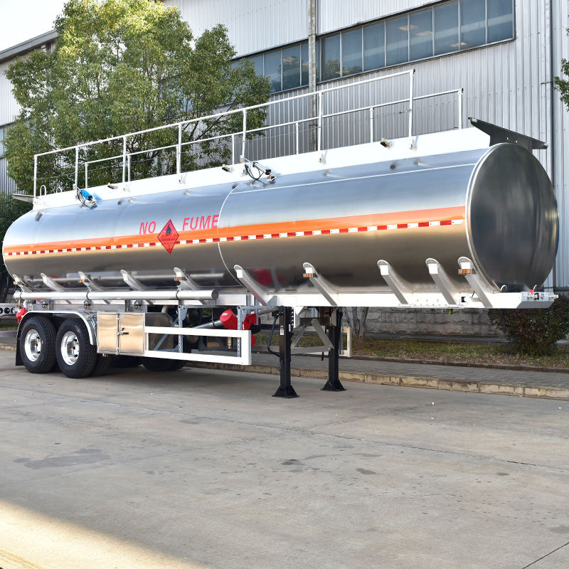 2 Axle 33000 38000 Liters Diesel Oil Crude Oil Palm Oil Gasoline Tank Semi Trailer Fuel Tanker Truck Semi-Trailer 