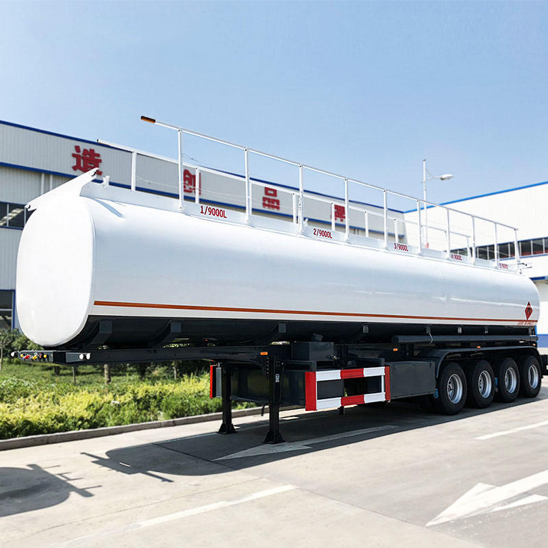 4 Axle 50000 Liters Fuel Tanker Oil Diesel Transport Truck Semi Tank Trailer