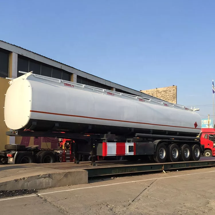 4 Axle 50000 Liters Fuel Tanker Oil Diesel Transport Truck Semi Tank Trailer