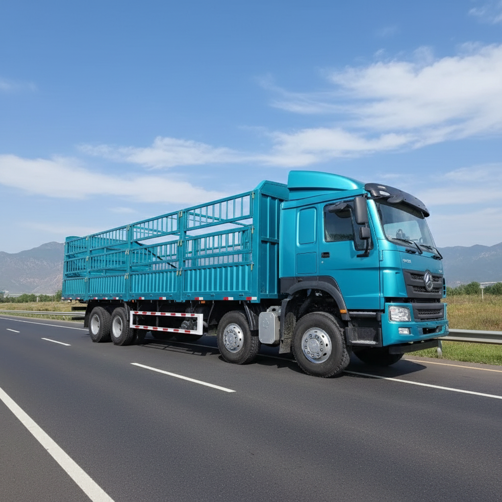 high fence truck Howo 8x4 left-hand drive, right-hand drive