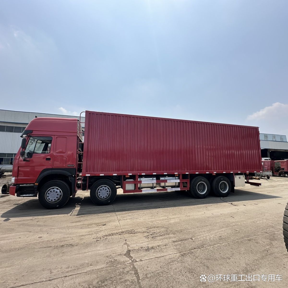 Container Truck  Shacman 8X4 12 Tires Euro2 3 Totally Enclosed