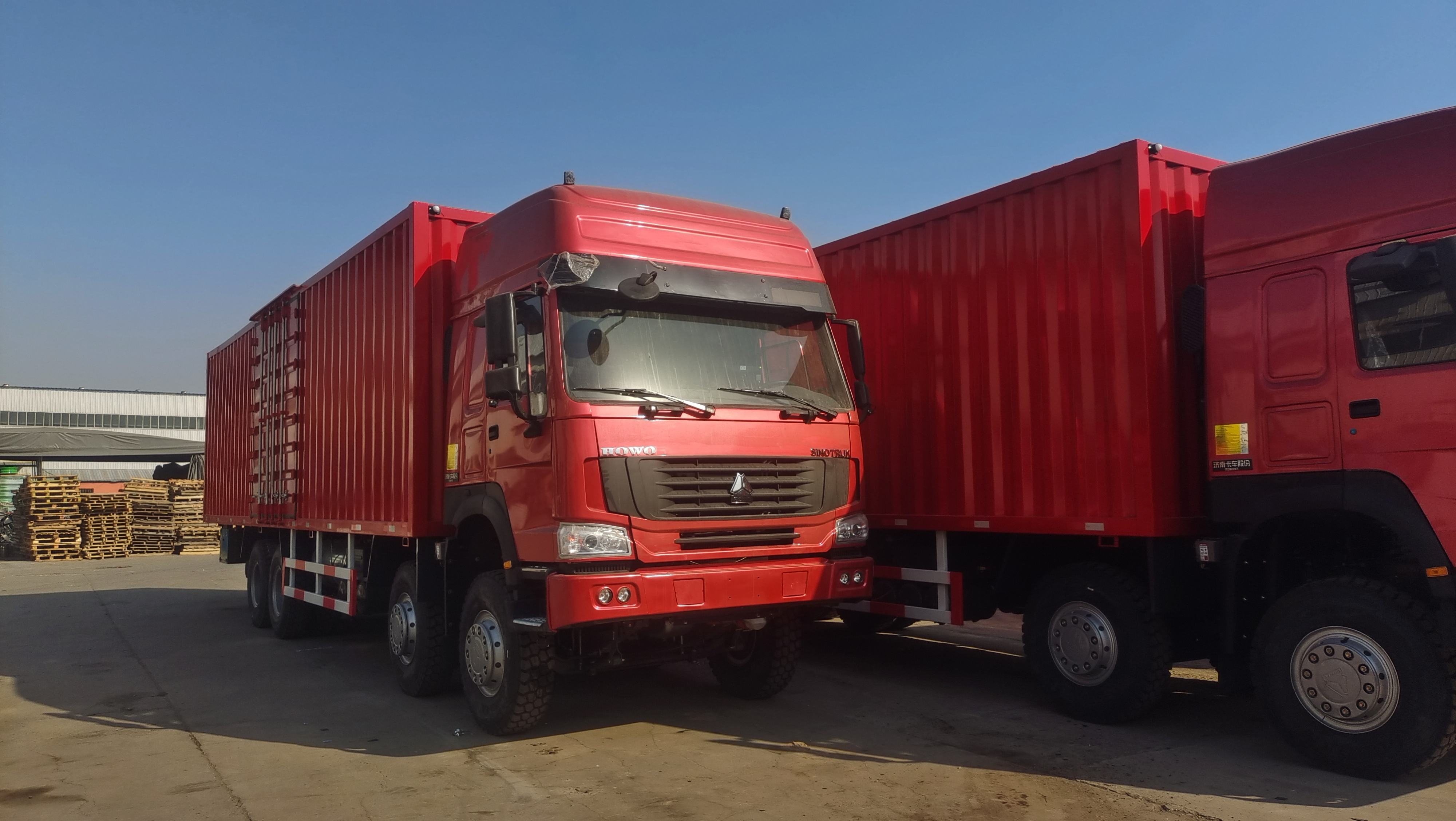 Howo 8x4 van, 12-wheel, 40-ton diesel engine