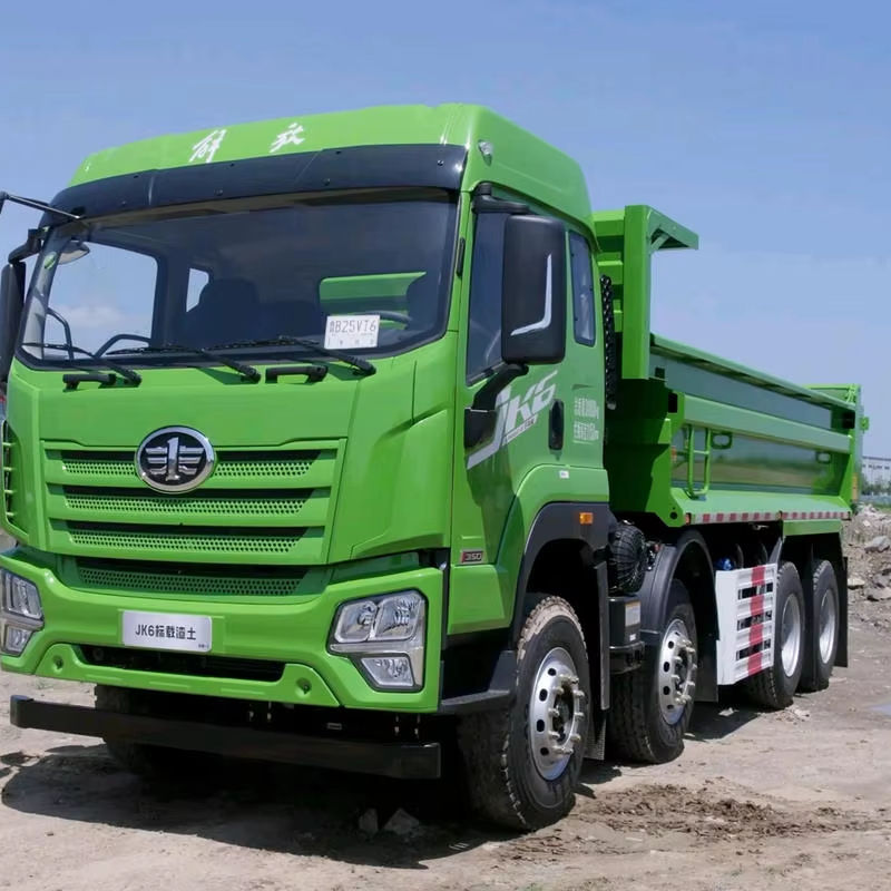 FAW Truck JK6 Left-Hand Drive 8x4  Euro 3 41-50t Mining Dump Truck with FAST Manual Gearbox New Weichai Engine 350hp Diesel