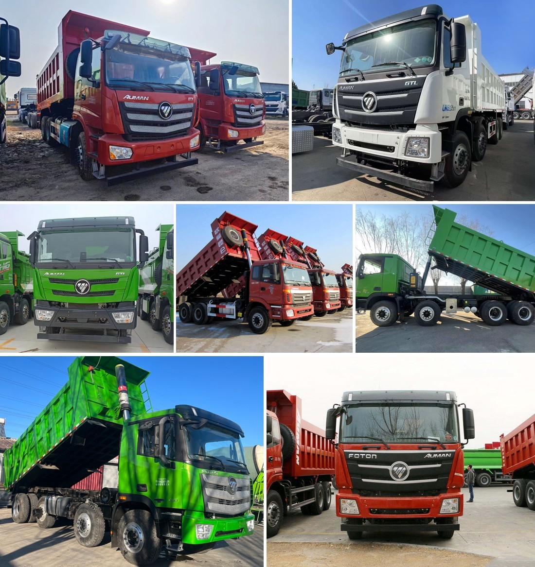 cfd66f8cb6c8cf4e66e0b74452096349 Foton Auman 6x4 GTL Euro 5 Dump Tipper 351-450HP 31-40T Truck Heavy Duty Camion Benne 10 Roues