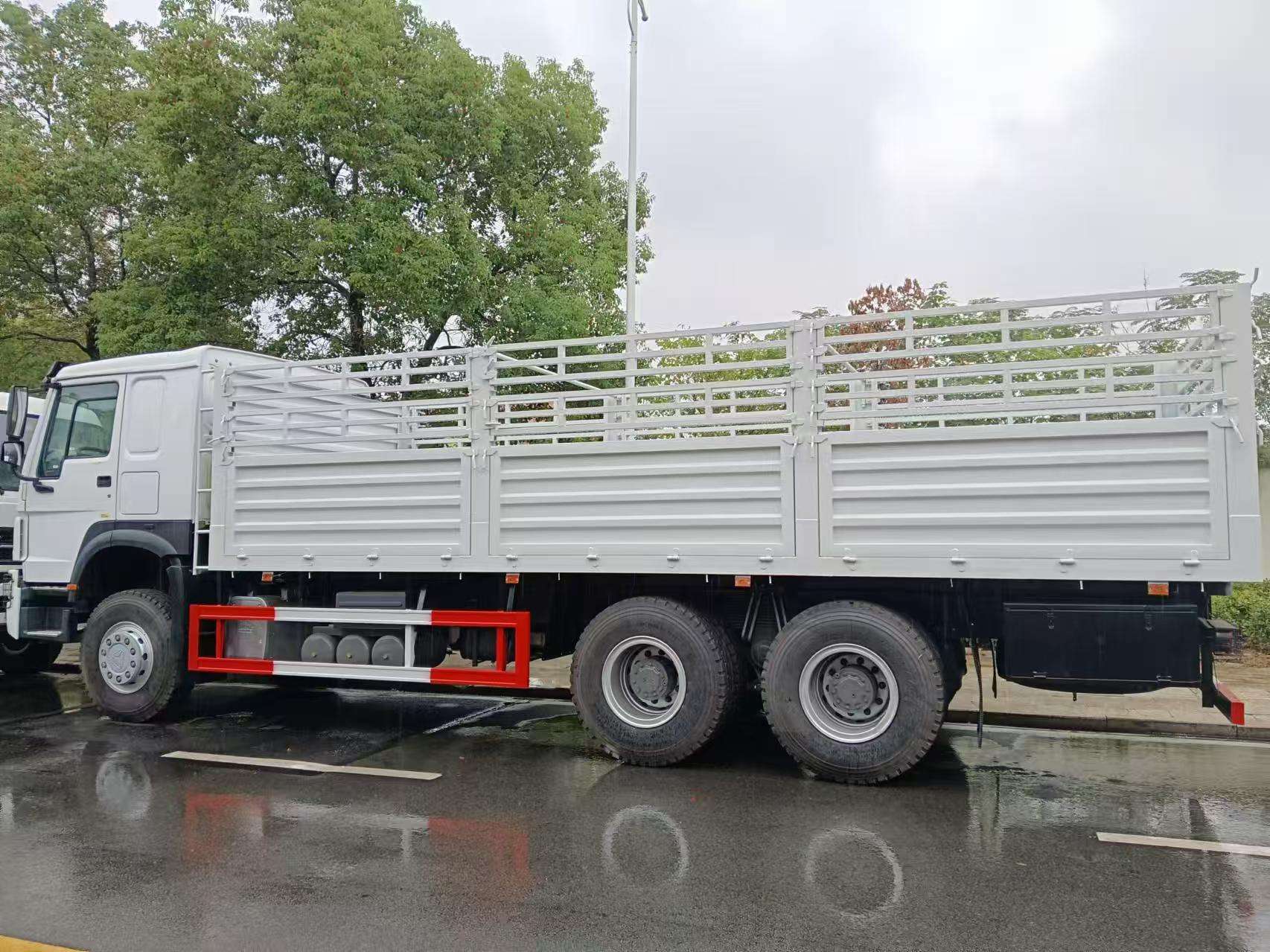 Howo Cargo Fence Truck Cargo Truck Sinotruk HOWO 6x4 10 Wheel 371HP Lorry Trucks