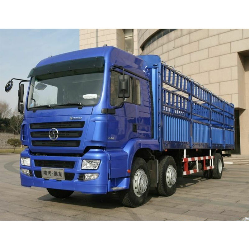 30 Ton SHACMAN M3000 Fence Cargo Truck with Hydraulic Lift Plate