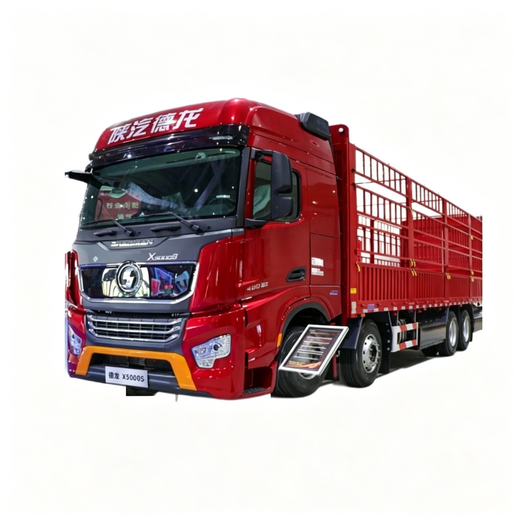 Shacman Delong X5000S 480hp 8x4 fence truck, left-hand drive, right-hand drive
