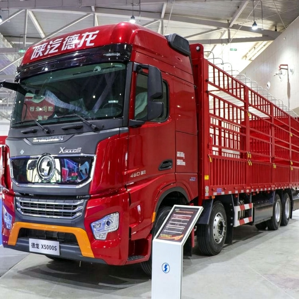 Shacman Delong X5000S 480hp 8x4 fence truck, left-hand drive, right-hand drive