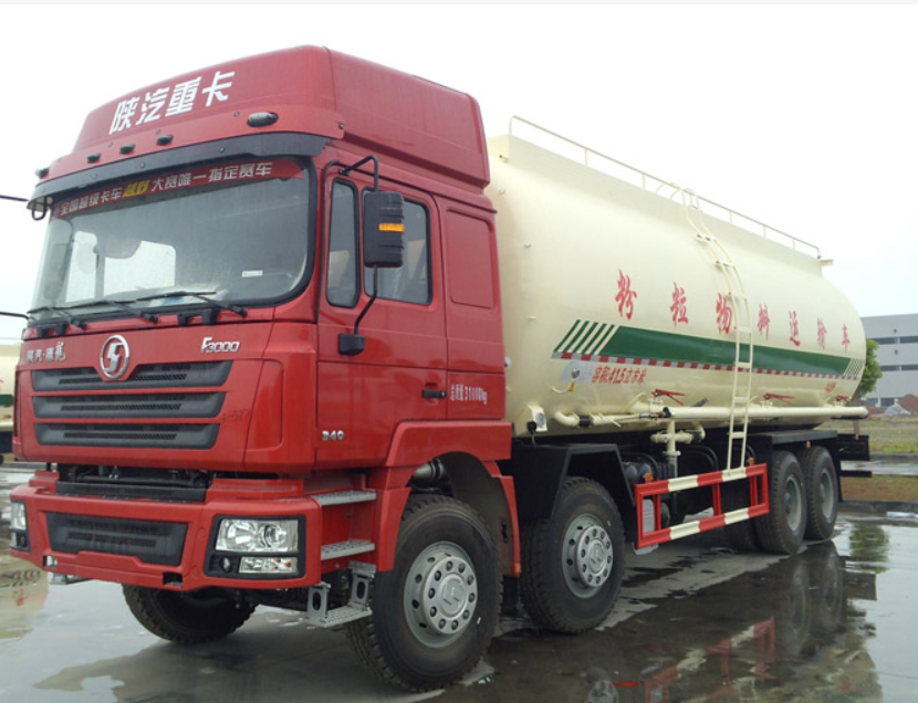 Used 2023 Shacman Powder Tank Truck Left-Hand Drive  8x4 Manual Transmission