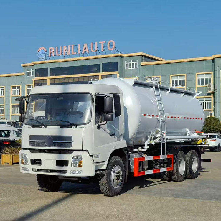 Custom 15m3 Bulk Cement Tanker Truck Dry Powder Cement Carrier Truck With Pneumatic Unloading for Construction Export
