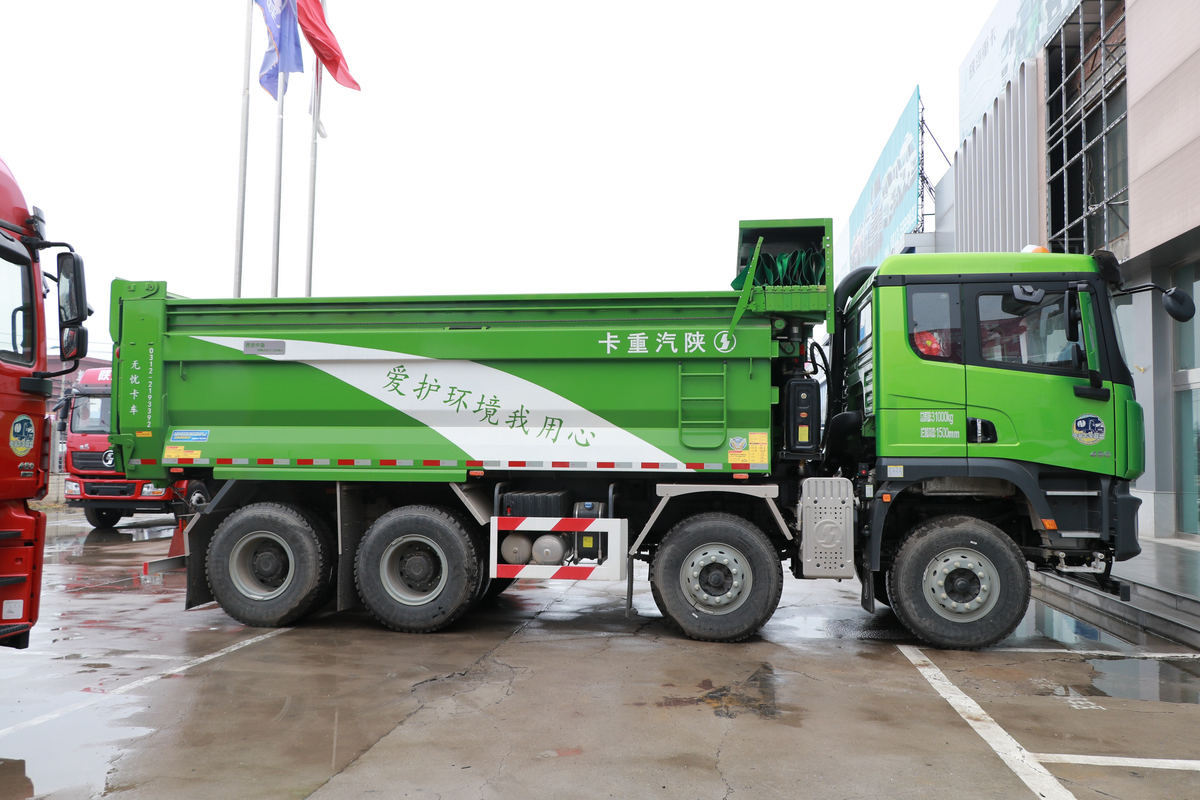 SHACMAN Delong X5000 Used 6x4 Left Steering Euro 2 Emission Dump Truck