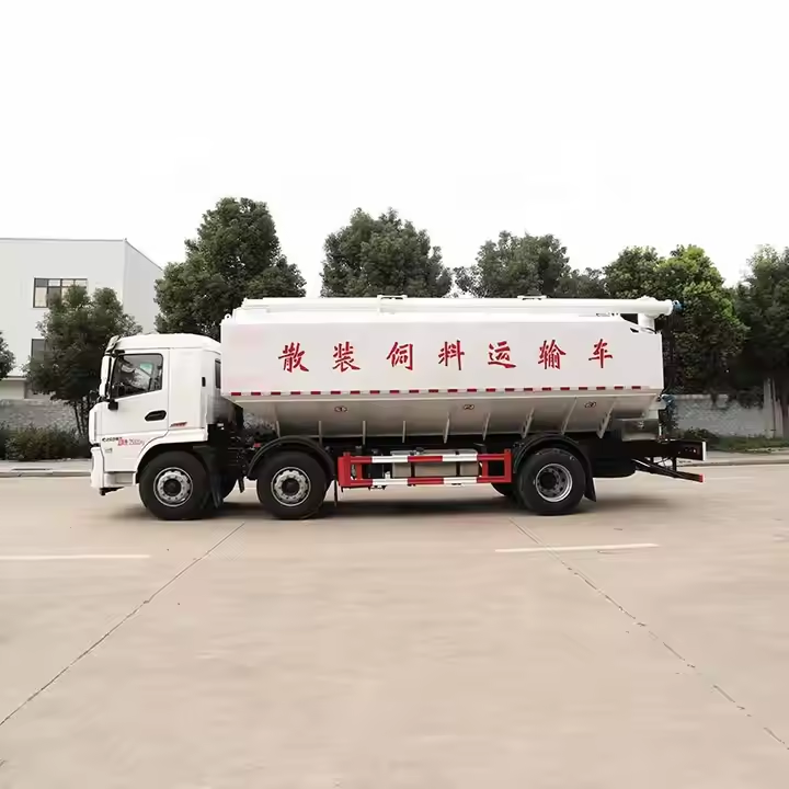 Shacman 6X4 15 Ton Self Loading Bulk Feed Tank Truck Grain Feed Haul Tanker Truck for Farm Poultry