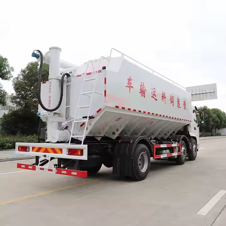 Shacman 6X4 15 Ton Self Loading Bulk Feed Tank Truck Grain Feed Haul Tanker Truck for Farm Poultry