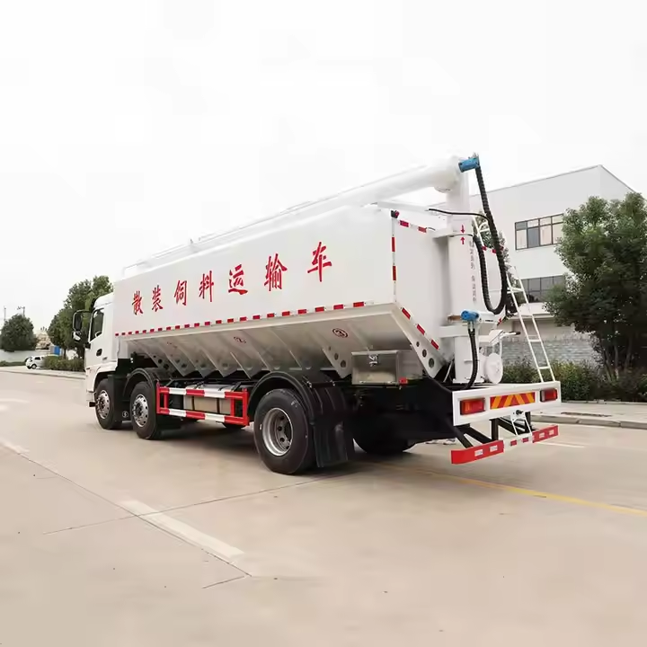 Shacman 6X4 15 Ton Self Loading Bulk Feed Tank Truck Grain Feed Haul Tanker Truck for Farm Poultry