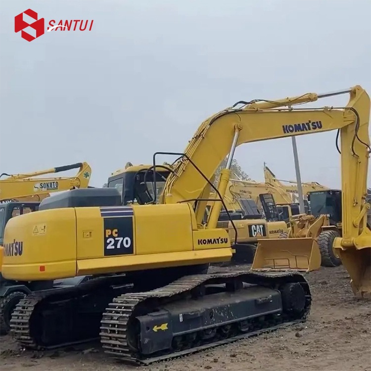 High-quality Used Komatsu PC270 Excavator and hydraulic equipment, durable engineering equipment