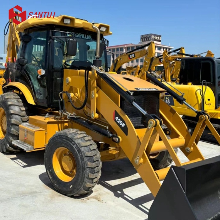 Used Caterpillar 420F original backhoe loader