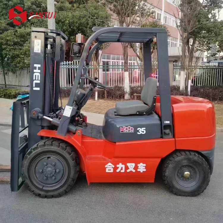 Used HeLi 3.5ton Wheel Forklift