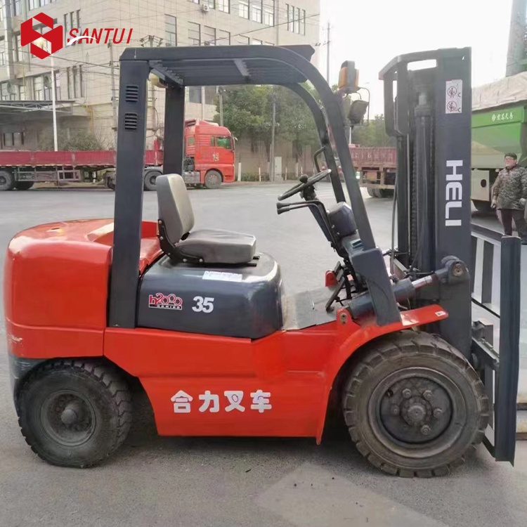 Used HeLi 3.5ton Wheel Forklift
