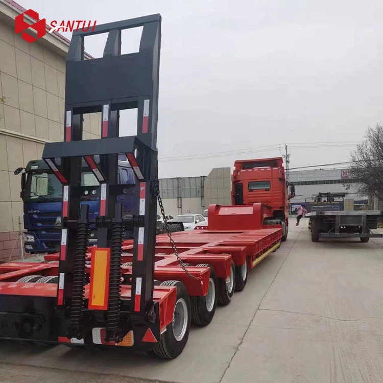 New/Used Heavy 3-wheel Low-Profile Semi-trailer/Towing Vehicle, with a load capacity of 40 tons