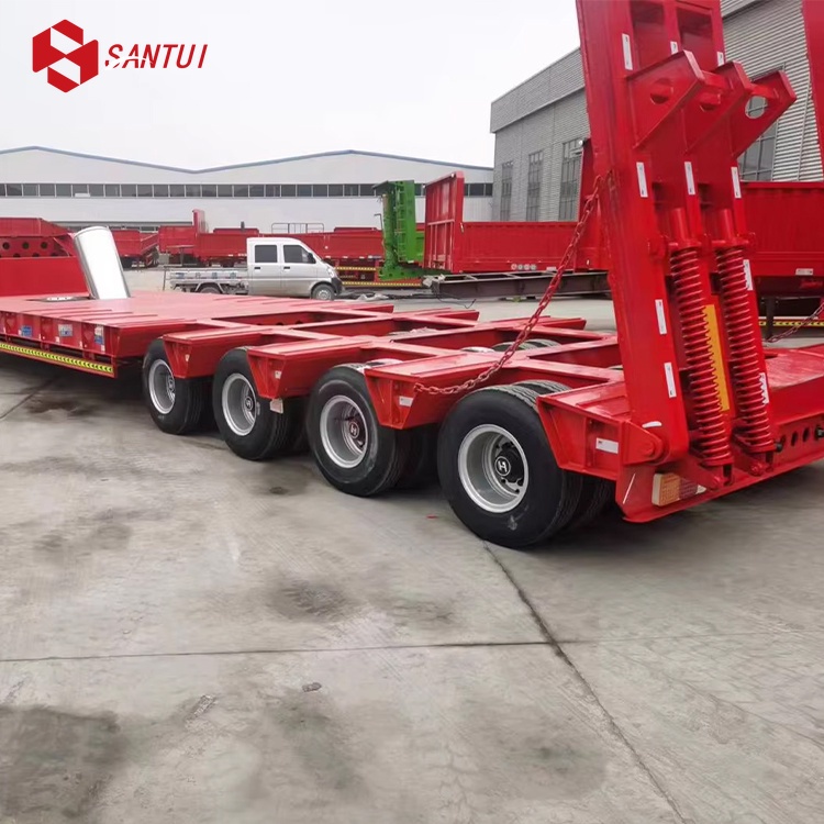 New/Used Heavy 3-wheel Low-Profile Semi-trailer/Towing Vehicle, with a load capacity of 40 tons