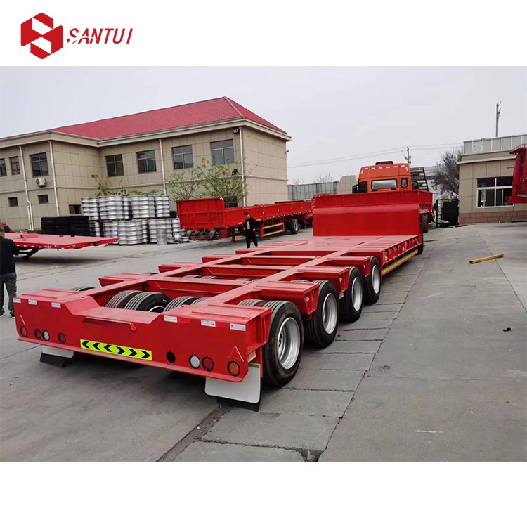 New/Used Heavy 3-wheel Low-Profile Semi-trailer/Towing Vehicle, with a load capacity of 40 tons