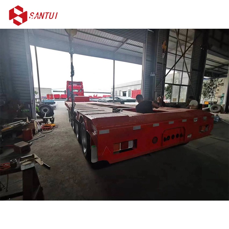 New/Used Heavy 3-wheel Low-Profile Semi-trailer/Towing Vehicle, with a load capacity of 40 tons