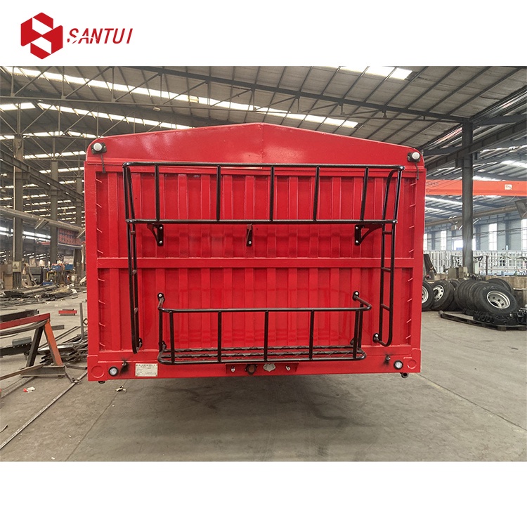 3 Axle 40ft Animal Transport Stake Fence Trailer bulk cargo Side Wall Semi Trailer Fence Trailer