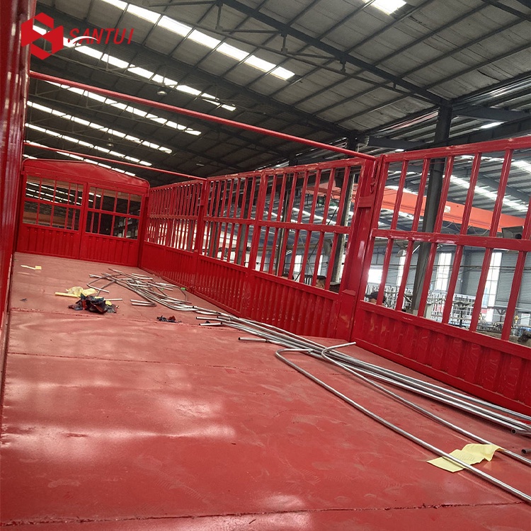 3 Axle 40ft Animal Transport Stake Fence Trailer bulk cargo Side Wall Semi Trailer Fence Trailer