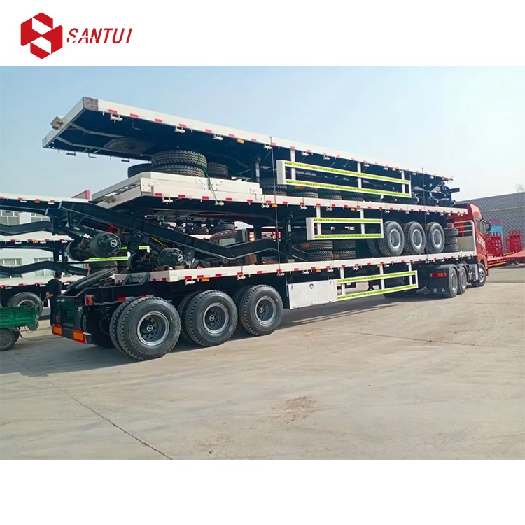 3 Axle 40ft Animal Transport Stake Fence Trailer bulk cargo Side Wall Semi Trailer Fence Trailer