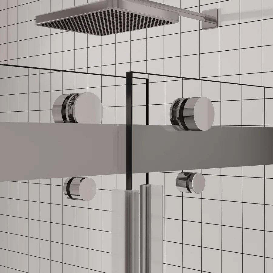Premium Frameless Bypass Sliding Shower Doors