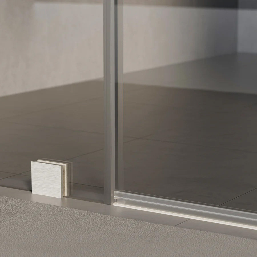 CS Series Semi Frameless Bypass Sliding Shower Doors