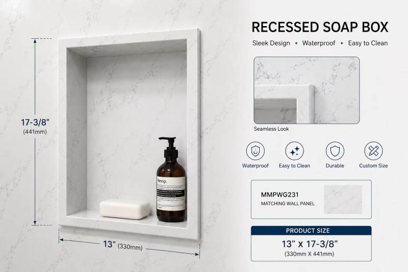RECESSED SOAP BOX