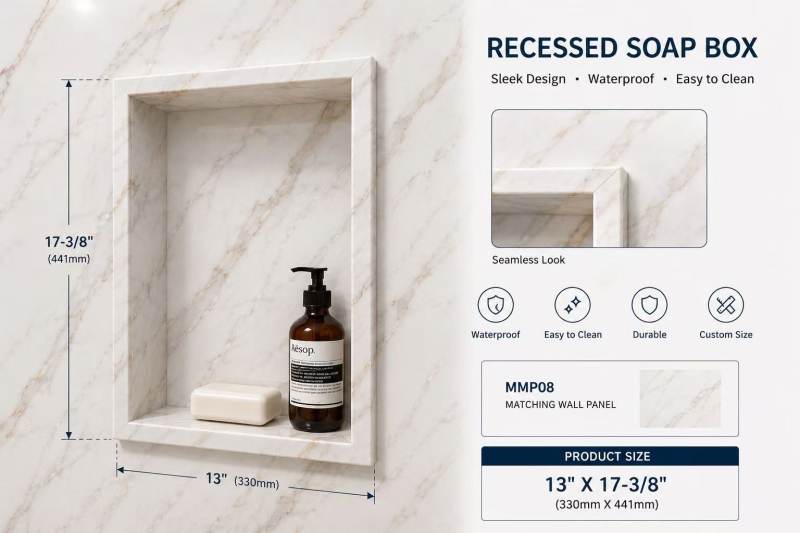 RECESSED SOAP BOX