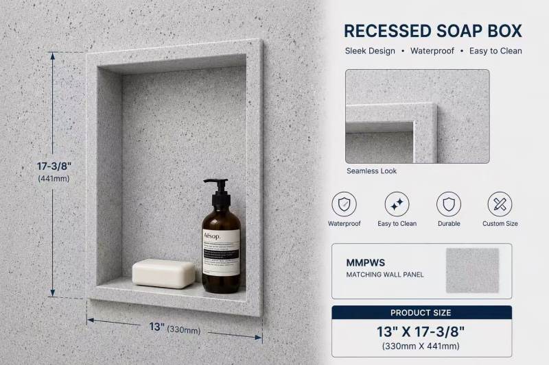 RECESSED SOAP BOX