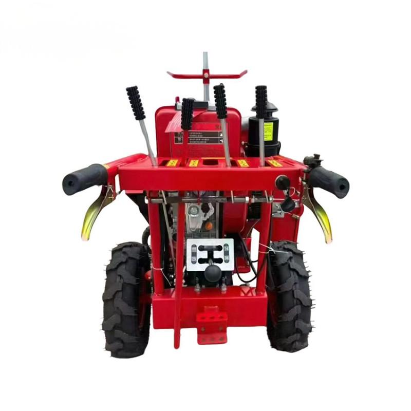 Hand-Pushed Corn Harvester