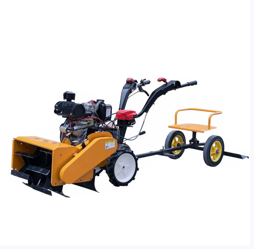 Seated four-wheel drive diesel weeding machine