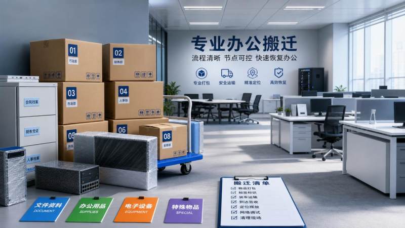 商务搬家如何减少停工时间，流程安排比价格更关键