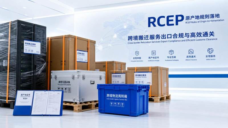 RCEP跨境商务服务原产地规则落地，搬家类服务出口迎来零关税窗口