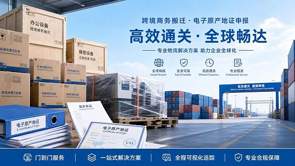 RCEP启用电子原产地证新系统，搬迁服务申报提速