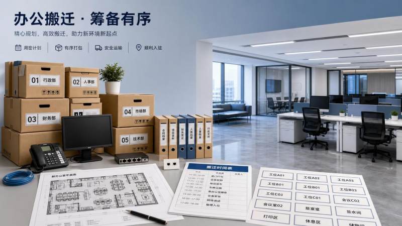 南京办公室搬家前要准备什么？时间表与部门协同建议
