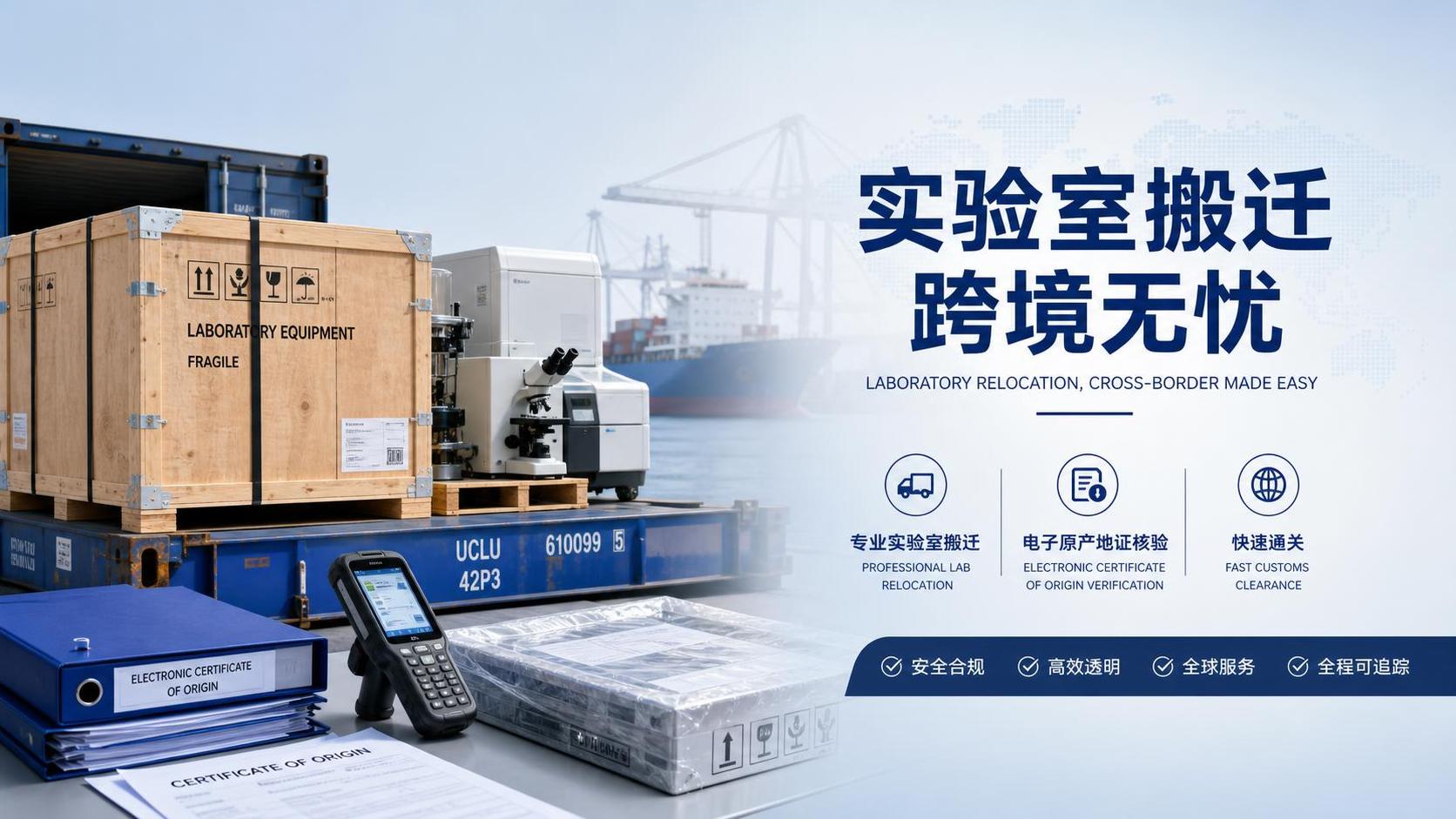 RCEP启用新版e-CO系统，实验室搬迁服务进入快速核验通道