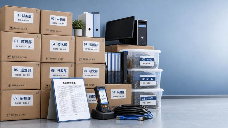 企业物品迁移批量打包时，如何减少清点错漏