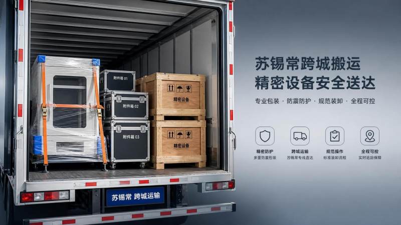 苏锡常跨城搬家怎么降低设备运输中转风险