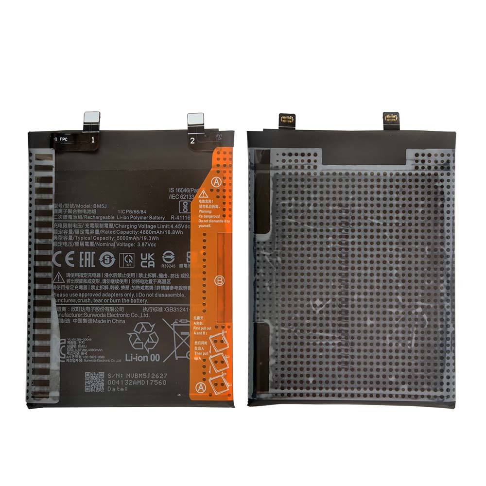 适用于小米红米9 10 Note 9 11 12 Mi 10T 11T Poco M3 M4 Pro的全新替换电池 长效续航电池