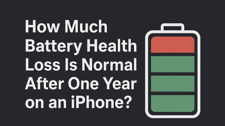 Quelle est la perte normale de santé de la batterie après un an sur un iPhone ?