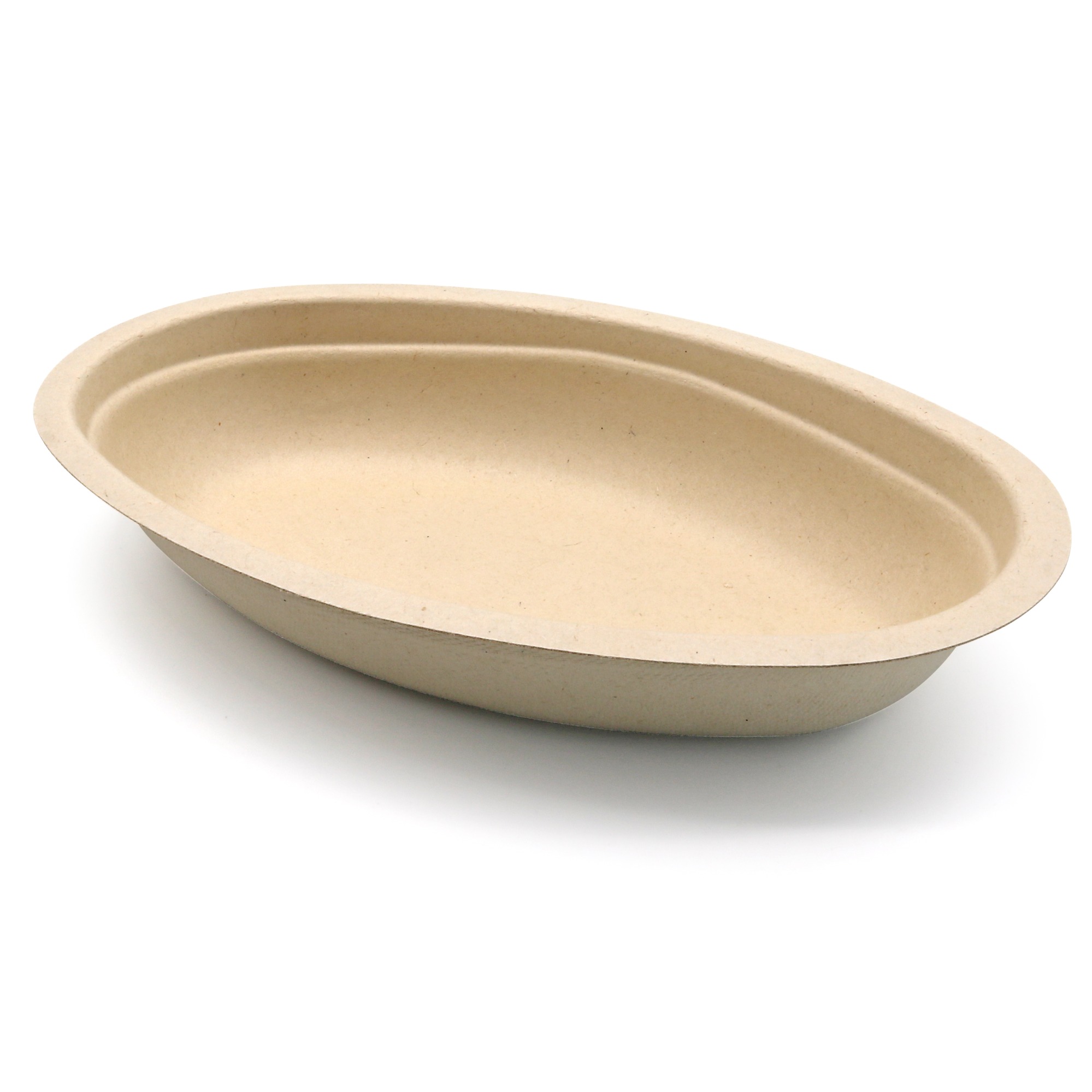 Sugarcane Bagasse Oval shape Paper Bowl
