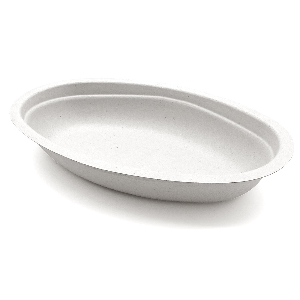 Sugarcane Bagasse Oval shape Paper Bowl